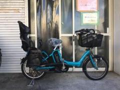 地域限定送料無料　アンジェリーノプティット　三人乗り　緑　神戸市　電動自転車 地域限定送料無料 アンジェリーノプティット 子供乗せ 青系 神戸