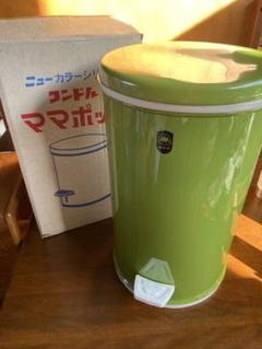 昭和レトロ　ごみ箱　ゴミ箱  ペダルペール　当時物新品 昭和レトロ 花柄 ペダル式 ゴミ箱 ホーロー容器 ダストボックス