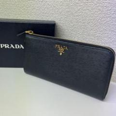 プラダ　ロング財布 正規品❤️美品⭐️プラダ長財布 PRADA ロングウォレット 三角