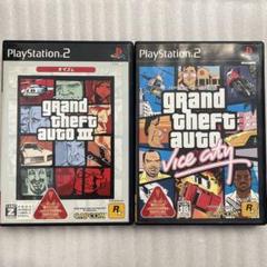 PS2 グランドセフトオートⅢ＆バイスシティ.ステッカー セット