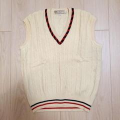未使用　オールドグッチ　ニットベスト　シェリーライン　ヴィンテージ　GUCCI