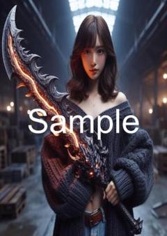 A4サイズアートポスター 1点もの 美女ポスター最高品質 B-X-19