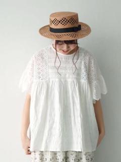 【訳あり】サマンサモスモス 【店舗限定】レースフリル袖ブラウス