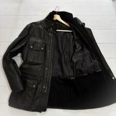 極美品✨XL ヒューゴボス レザージャケット ナッパレザー