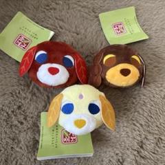 お茶犬 ＆ お茶猫 マスコットバッジ 3種セット