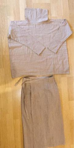 巻きスカート　うさとの服　自然素材 巻きスカートうさとの服自然素材
