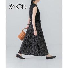 新品　かぐれ　kagure ドットギャザースカート ブラック 楽天市場】ドットギャザースカート／かぐれ（kagure） : 丸井