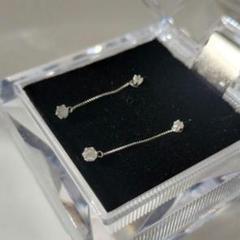 Pt900◇WEING ダイヤモンドチャームピアス