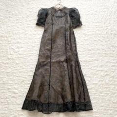 【超美品】LILY BROWN エンボスオーガンジーLilyグリッタードレス LILY BROWN（リリーブラウン）の「【WEB限定00サイズあり