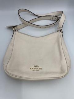 COACH コーチ　ホワイトレザー ショルダーバッグ L2023-C1646