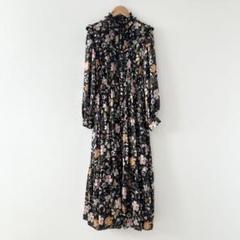 パリ！！Sov./original花柄プリントワンピース ブラック 38 楽天市場】CLEARANCE-SALE ワンピース 花柄 大柄 フラワー 春夏