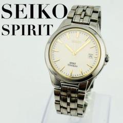 【新品電池】2576 SEIKO SPIRIT 腕時計 男女兼用 チタニウム 金 新品電池】2576 SEIKO SPIRIT 腕時計 男女兼用 チタニウム 金