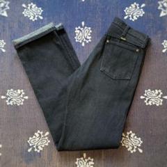 80s Wrangler YARN DYED BLACK DENIM PANTS