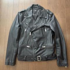 H&M ダブルライダース ジャケット ブラック