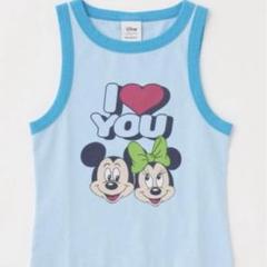 完売品 MOUSSY MD I LOVE タンクトップ Disney 水色 - メルカリ