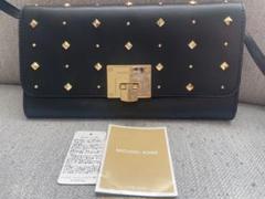 MICHAEL KORS クラッチ ショルダーバッグ スタッズ 黒 2way