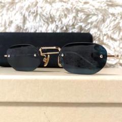 美品 A.D.S.R STEELY 02 NAVY リムレス サングラス 金 紺 美品 A.D.S.R STEELY 02 NAVY リムレス サングラス 金 紺 - メルカリ