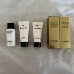 ✨CHANEL サブリマージュ夜用美容液レザーポーチ新品未使用✨小物入れケース✨ ☆CHANEL☆サブリマージュ夜用美容液、化粧水・クリーム 5点