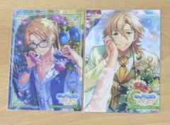 新品★あんさんぶるスターズ！【朔間零＆羽風薫】バースデーブロマイド★2点セット 新品☆あんスタ【朔間零＆羽風薫】サインステッカーセット☆第二