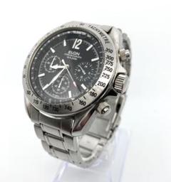 エルジン クロノグラフ デイトナタイプ 電池新品交換済み ELGIN