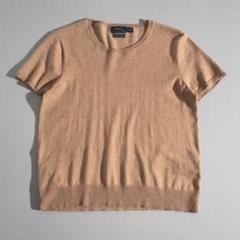 ラルフローレン　正規品　サマーニット　半袖　ベージュ　ポニー刺繡　美品