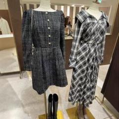 ワンピース herlipto Mondrian Tweed Mini Dress black 2025年最新】MONDRIAN tweedの人気アイテム - メルカリ