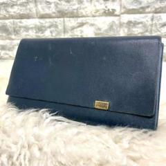 所作　ショサ　レザー　長財布　ネイビー