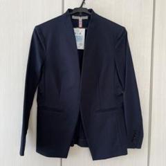 美品セオリーリュクス現行リネンノーカラージャケットブルゾン