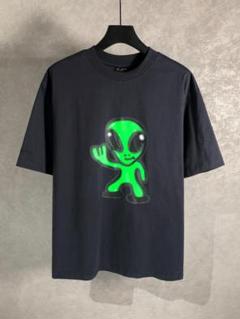 BALENCIAGA 宇宙人デザイン クルーネック 半袖Tシャツ