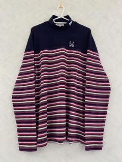 M・U SPORTS ハイネックシャツ 50 メンズ ボーダー ミエコウエサコ