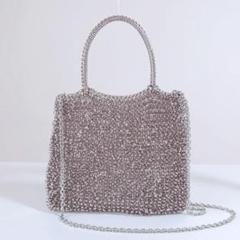 【極美品】アンテプリマ ワイヤーバッグ スクエア ミディアム ピンク スタンダード/スクエア ミディアム(Dリング付き)/アプリコット