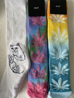 人気のRIPNDIP & HUFのハイソックス24〜26cm 3足セットのサムネイル