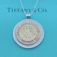 Tiffany & Co. セントクリストファー　ネックレス　コイン　K18