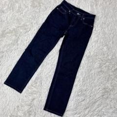 【c4790】✨美品✨UNIQLO スリムストレートジーンズ　ダークブルー
