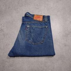旧DENIME オリゾンティ期 66型デニム 濃紺 耳付 W32 ヴィンテージ DENIME / ドゥニーム】(濃紺) オリゾンディ期 赤耳デニムパンツ