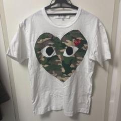 PLAY COMME des GARÇONS 迷彩ハートTシャツ M
