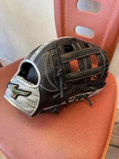 Mizunoグローバルエリート軟式 野球用グローブ 黒/グレー