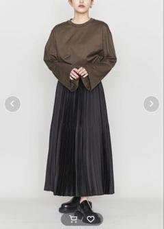 Astraet アストレット　黒 プリーツスカート トゥモローランド