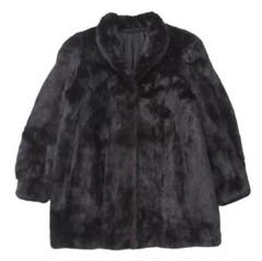 美品✨　サガミンク　SAGA MINK ファーコート　毛皮　M 9 ブラック 1.2万円からお値下げ◎ サガミンク ファーコート ミドル丈