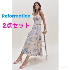 N【reformation】リフォメーション　ドレス（新品未使用） REFORMATION(リフォーメーション) ワンピース(レディース