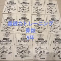 基礎力トレーニング 5年 SAPIX 算数