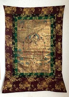 ① 中国 仏教美術 唐物 明代 分院 伝世品 曼荼羅 古玩 タンカ 如来菩薩 m38474741114_1.jpg?1568270894