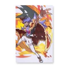 【海外ポケセン】ダンデ　リザードン　ポスター　さいとうなおき トレーナーズのサムネイル