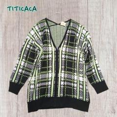 TITICACA チチカカ　カーディガン　ファスナーあり