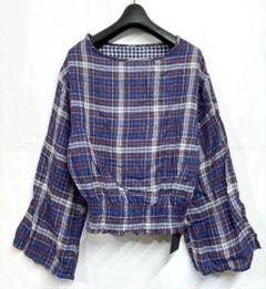 Kastane｜カスタネ コットン チェック ブラウス ＄