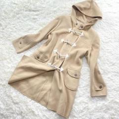 courrèges クレージュ　ムートン　ダッフルコート　コート　本革 楽天市場】ダッフル フーディ ポンチョ ムートン コート ピンク