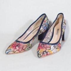 極美品◆DIANA ダイアナ　パンプス　絵画シリーズ　ゴッホ　レース　刺繍 極美品◇DIANA ダイアナ パンプス 絵画シリーズ ゴッホ レース