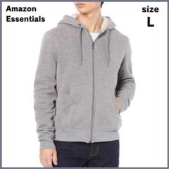 新品タグ付き✨ Amazon Essentials パーカー シェルパ裏地 L