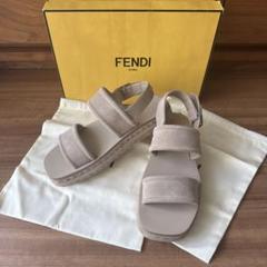 FENDI スエード　カーフスキンサンダル