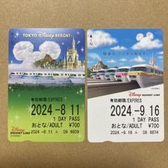 【使用済】2012年度 ディズニーリゾートライン 切符 パス リゾラ Disney - 使用済みディズニーリゾートラインフリー切符の通販 by